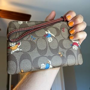 NWT Coach kitten wristlet